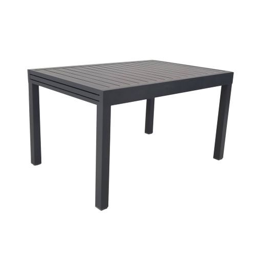 Table De Jardin Elora Extensible Aluminium Anthracite. 8 Places. 135 / 270 X 90 X 75 Cm
