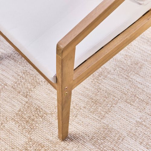 Lot De 2 Fauteuils De Jardin Granada En Bois D'acacia Avec Cordes. 62 X 53 X 72 Cm. Résistant Aux