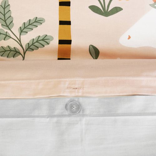 Parure De Lit Réversible Feerie 1 Place Imprimé Thème Licorne / Danseuse 140 X 200cm