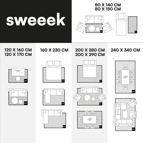 Tapis Intérieur Shaggy Chris. Motifs Géométriques Arc-en-ciel. Beige. Poils Longs. 160 X 230 Cm