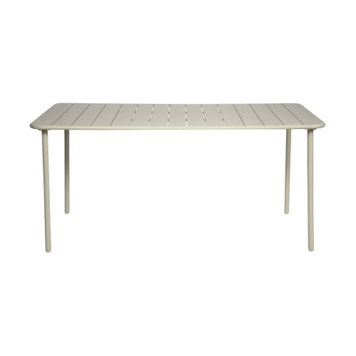 Table De Jardin Métal + 6 Assises Beige Amélia
