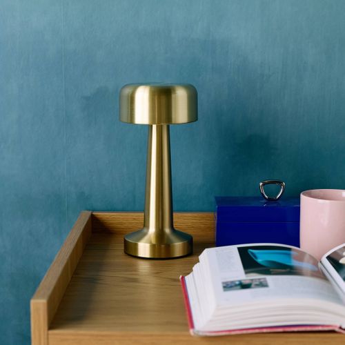 Lampe De Table Intérieur LED Métal Doré D.9cm David