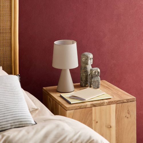 Lampe à Poser Céramique Alban Marron Ø 13cm