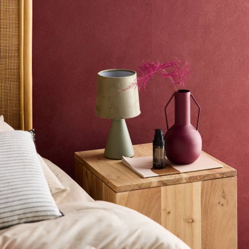 Lampe à Poser Céramique Alban Vert Olive Ø 13cm