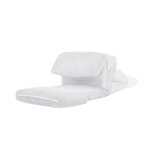 Chauffeuse Matelas Blanc Cassé Convertible Velours Côtelé Grosse Côte 1 Place Cosy