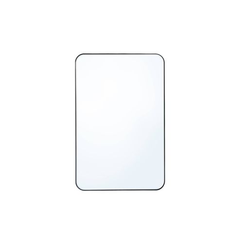 Miroir Rectangulaire Acier Noir 60 X 90 X 1.8 Cm - Harold