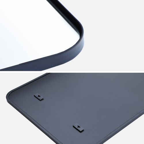 Miroir Rectangulaire Acier Noir 60 X 90 X 1.8 Cm - Harold