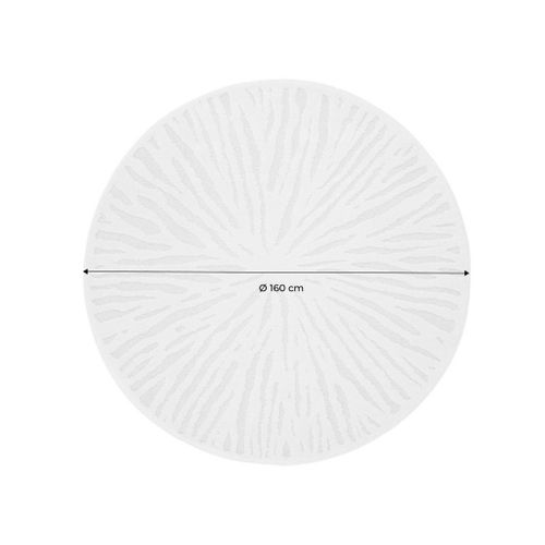 Tapis Intérieur Rond D.160cm Crème Helen