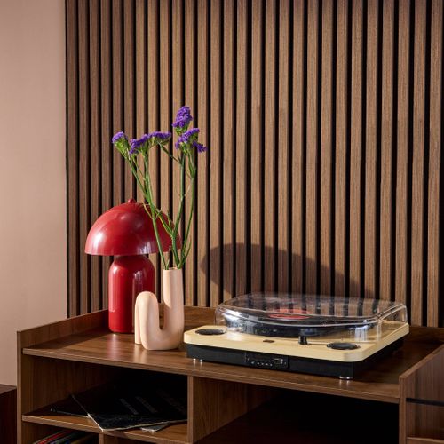 Set De 4 Panneaux Muraux Décoratifs En Feutrine Et Mdf Noyer 60x120cm - Kyoto