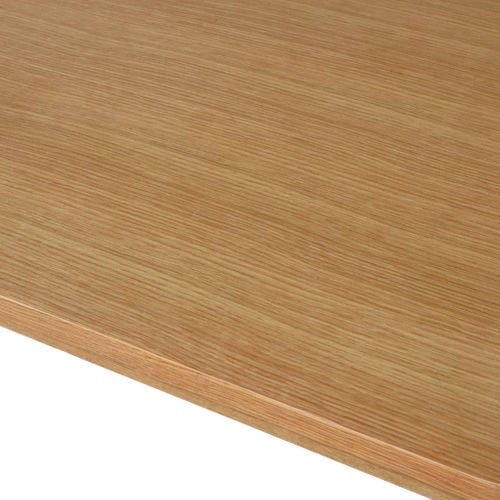 Table à Manger Rectangulaire Extensible Bois D'hévéa Et Placage Chêne Naturel 6 à 10 Places -
