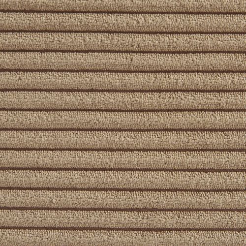 Chauffeuse Velours Côtelé 1 Place Taupe L 91 X P 105 X H 72 Cm - Sokol