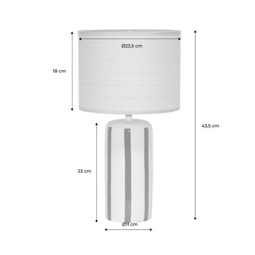 Lampe De Table Intérieur Céramique Moutarde H 44cm - Aurore