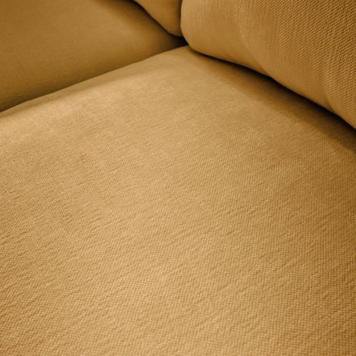 Canapé 2 Places Déhoussable Tissu Ocre L 198 X P 88 X H 85cm - Neo