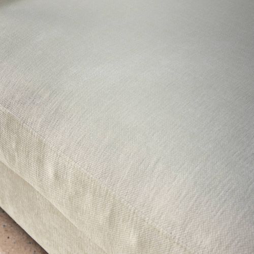Canapé 2 Places Déhoussable Tissu Blanc L 198 X P 88 X H 85cm - Neo