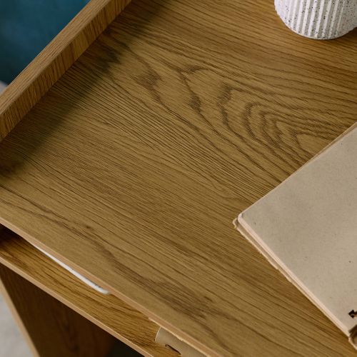 Bureau Décor Bois 2 Casiers De Rangement Chêne - L 90 X P 45 X H 78 Cm - Jules