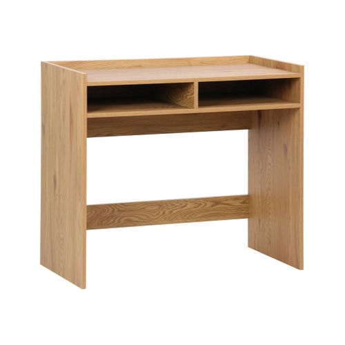 Bureau Décor Bois 2 Casiers De Rangement Chêne - L 90 X P 45 X H 78 Cm - Jules