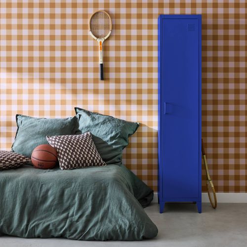 Armoire Chambre En Acier Bleu 4 Espaces De Rangement. Casier