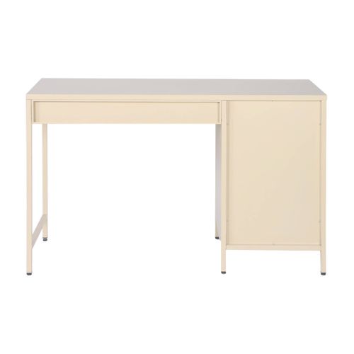 Bureau Enfant Acier Laminé 1 Tiroir. Beige.  L 120 X P 50 X H 75 Cm