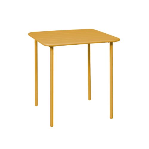 Table De Jardin Métal + 2 Assises Ocre Amélia