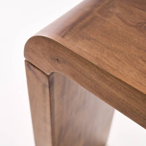 Console Exotique Bois D'acacia 120 Cm Noyer - Dana