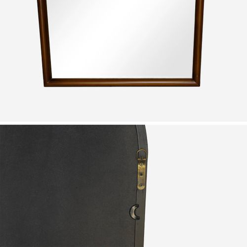 Miroir Mural Arche Bois De Pin 50 X 90cm