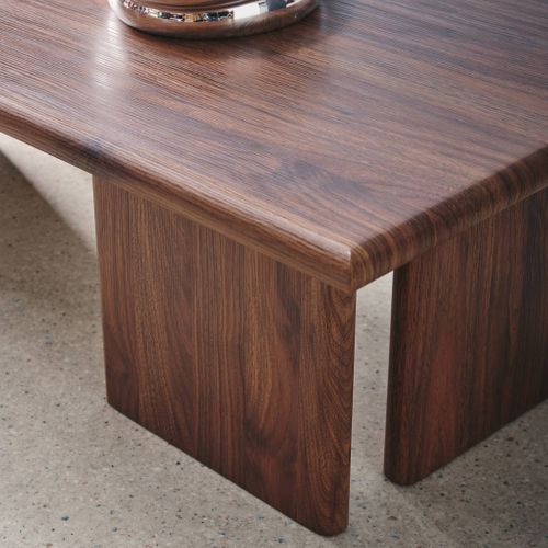 Table Basse Rectangulaire Mdf Effet Noyer
