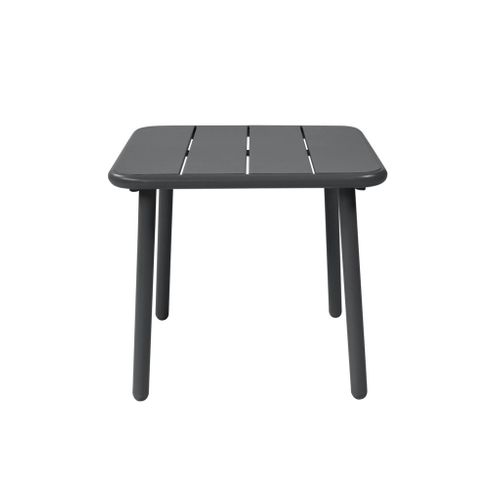 Table Basse De Jardin Carrée Acier 45cm Anthracite - Amélia