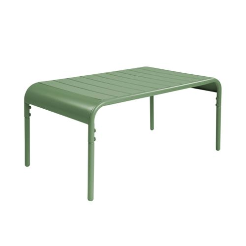 Table Basse De Jardin Rectangulaire Acier 90cm Vert - Amélia