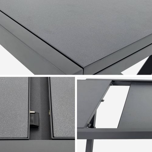 Table De Jardin Extensible Aluminium 8 Places Anthracite - Ventura