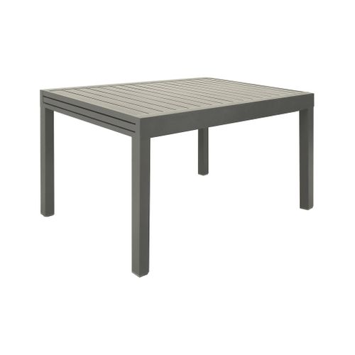 Table De Jardin Extensible Aluminium Kaki. 8 Places. 135 / 270 X 90 X 75 Cm