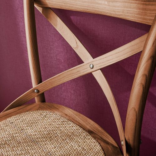 Lot De 2 Tabourets De Bar Bistrot Vintage En Bois D'hévéa Effet Noyer Avec Repose-pieds