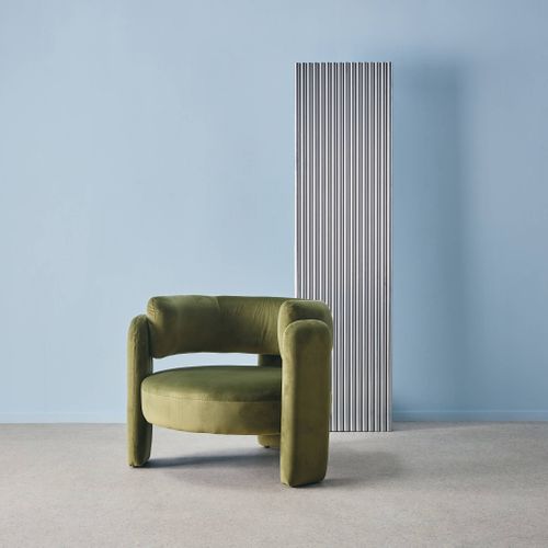 Fauteuil Tripode En Velours Vert