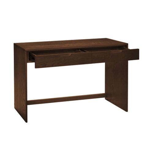 Console Décor Bois 2 Tiroirs 120cm Noyer - Tania