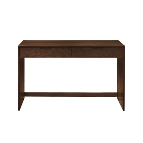 Console Décor Bois 2 Tiroirs 120cm Noyer - Tania