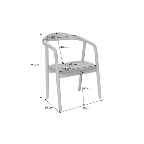 Lot De 2 Fauteuils Vintage Bois D'hévéa Naturel Et Velours Côtelé Terracotta - L 55 X P 58 X H 79