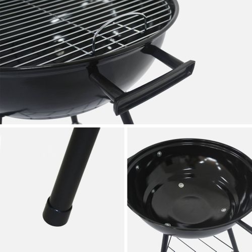 Barbecue Boule Charbon De Bois. Grill D.39cm Noir - Marcel