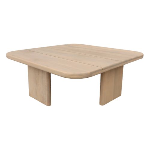 Table Basse De Jardin Carrée Bois D'acacia Naturel 70cm - Kaina