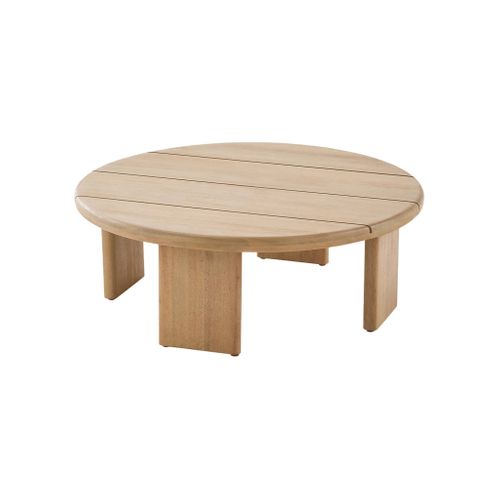 Table Basse De Jardin Ronde Bois D'acacia Naturel 70cm - Kaita