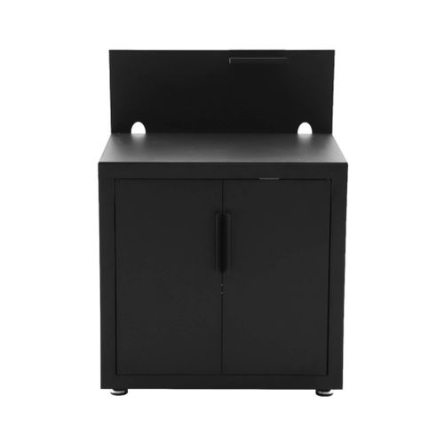 Cuisine Extérieure Acier 2 Portes 1 Crochet L80cm Noir - Milos