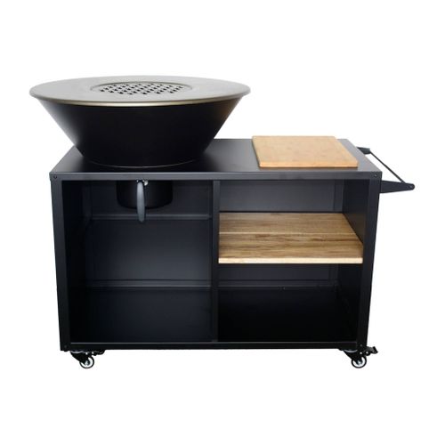 Brasero De Cuisson D.80cm Avec Grille De Cuisson. Espace De Rangement Et Couvercle. L 138 X P 82 X H