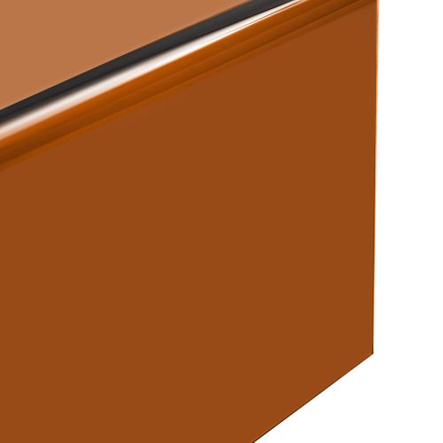 Table Basse Rectangulaire En Verre Trempé 110cm Ambre - Glintz