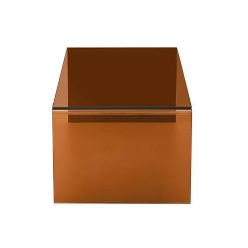 Table Basse Rectangulaire En Verre Trempé 110cm Ambre - Glintz