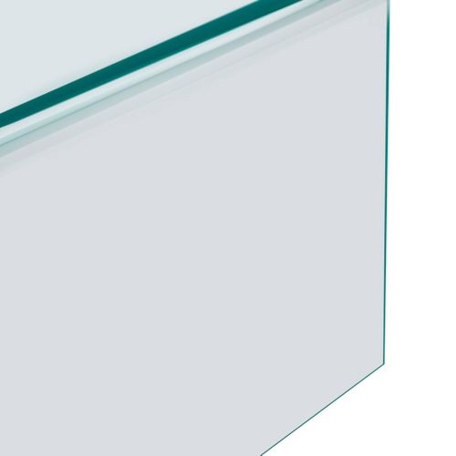 Table Basse Rectangulaire En Verre Trempé 110cm Transparent - Glintz