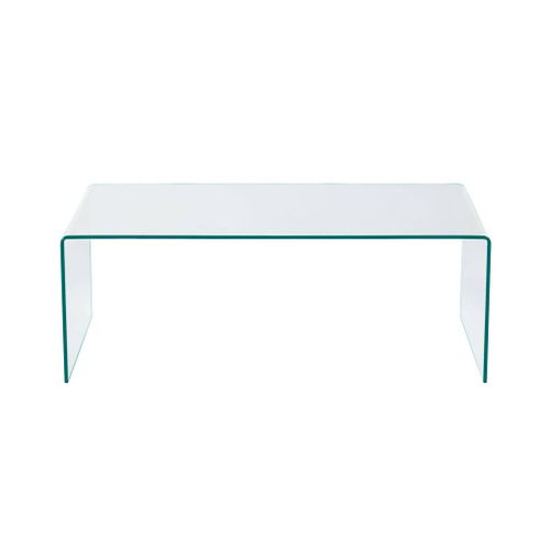 Table Basse Rectangulaire En Verre Trempé 110cm Transparent - Glintz