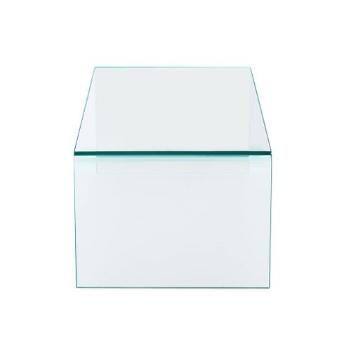 Table Basse Rectangulaire En Verre Trempé 110cm Transparent - Glintz