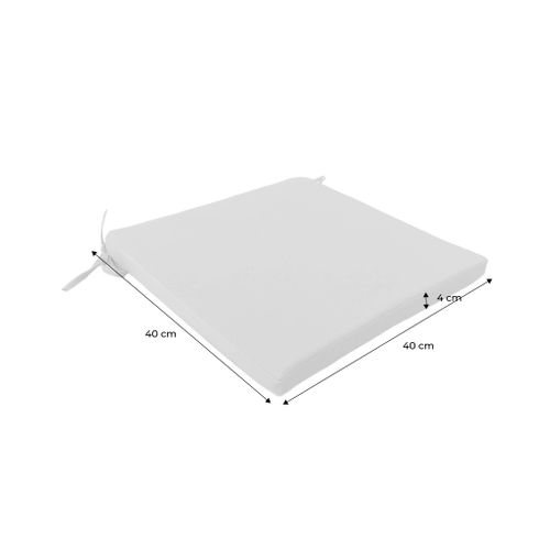 Lot De 4 Coussins Pour Chaise De Jardin Beige - Elva