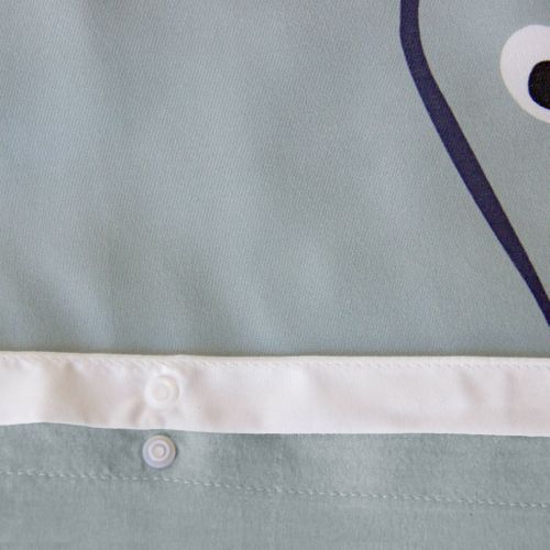 Parure De Lit Microfibre Réversible Imprimé Éléphant 1 Place 140x200cm - Marceau