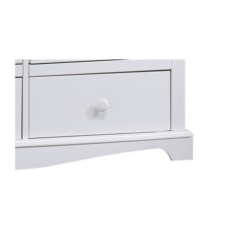 Armoire Penderie Blanche Style Anglais 3 Portes 3 Tiroirs 164,3 X 194,8 X 54,5 Cm