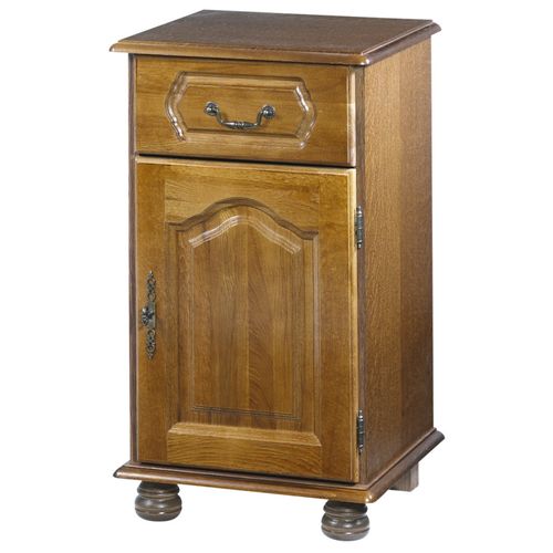 Confiturier Chêne Rustique 1 Porte 1 Tioir 2 Niches L 44.2 H 77.2 P 41 Cm