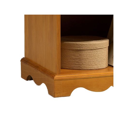 Chevet Pin Miel De Style Anglais 1 Tiroir 1 Niche L 51 H 56.5 P 42.5 Cm